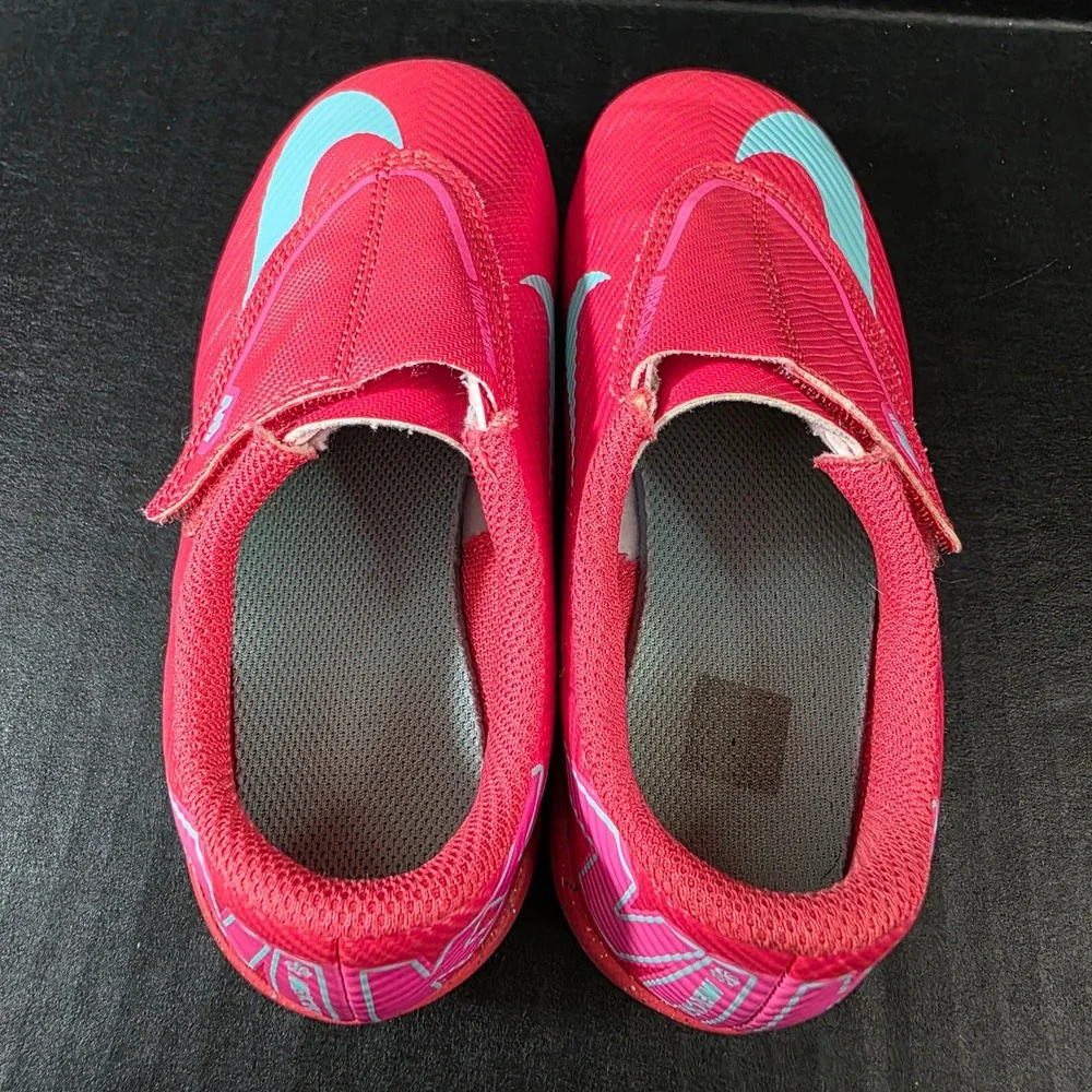 Nike Mercurial Vapor 15 Club Pink Blue Kids Soccer Cleats FQ8290-800 Size 11C